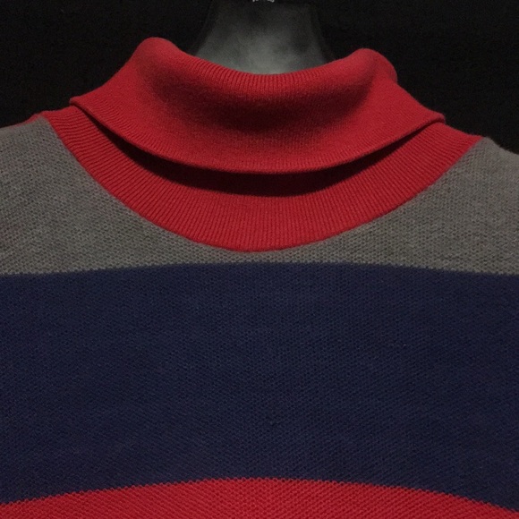 vtg polo RL striped turtleneck - Picture 3 of 5